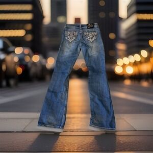 Vintage Cello Bootcut Jeans Denim Blue Size 3 Heavy Stitch